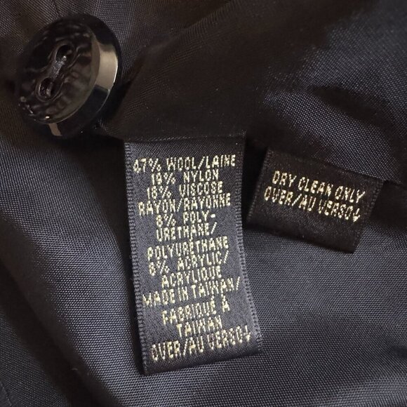 Vintage Dana Buchman Blazer Jacket Size 4 Shimmering Wool Viscose Tweed Lined - Picture 5 of 11